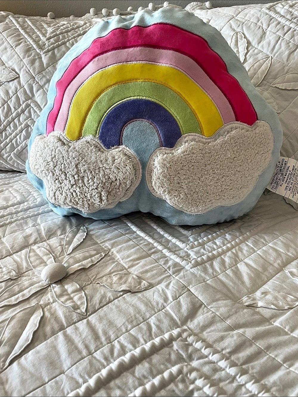 Dream Street Rainbow Cloud Pillow Accent Pillow